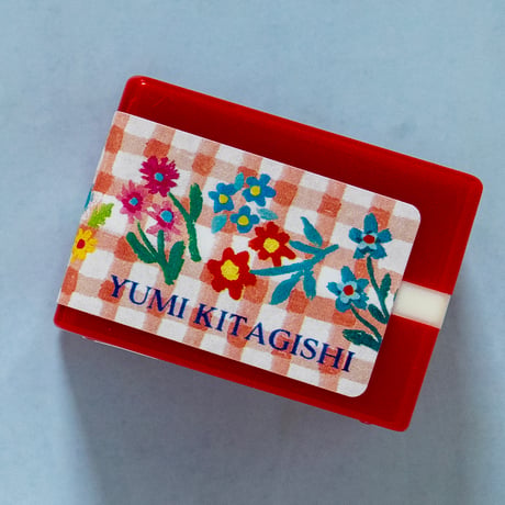 yumi kitagishi decoration stamp (penetration stamp) 　White cat black cat