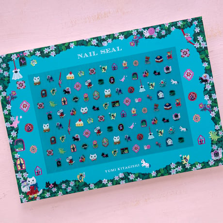 Yumi kitagishi  NAIL STICKER BLUE