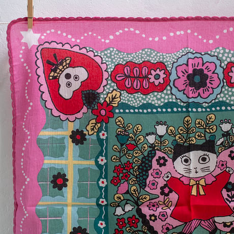 YUMI KITAGISHI HANDKERCHIEF / Fairy Pink