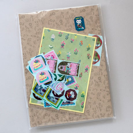 Yumi Kitagishi Sticker Complete Set (with paper holder)
