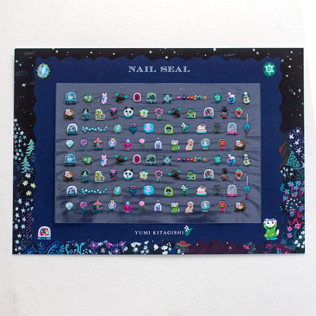 Yumi Kitagishi　NAIL STICKERS　Navy
