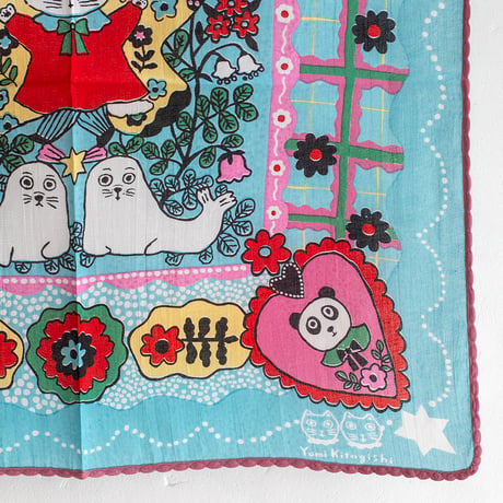 YUMI KITAGISHI HANDKERCHIEF / Fairy BLUE