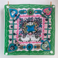YUMI KITAGISHI HANDKERCHIEF / Fairy GREEN