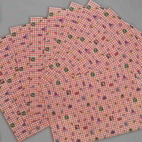 Yumi kitagishi  Set of 10 design papers x 2 types「checkered pattern」