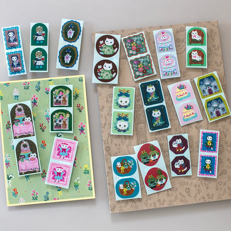 Yumi Kitagishi Sticker Complete Set (with paper holder)