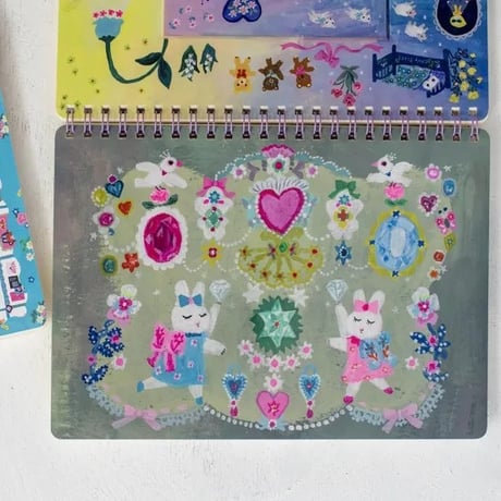 Yumi Kitagishi  Sketchbook " TOKIMEKI of white cat "
