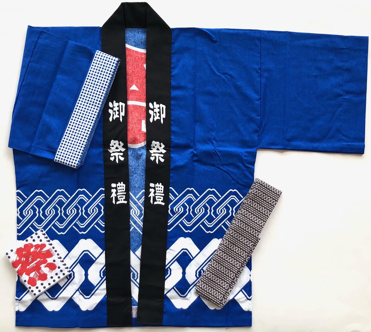 祭り 衣装 大人セット 祭半天 3点セット かんつなぎ柄 78-2-3 青/赤 大人用 Lサイズ はっぴ 法被 半纏 帯 豆しぼり 男女兼用 祭り衣装 大人 楽天市場】祭り 衣装 子供セット 祭半天 3点セット かんつなぎ柄 78-2