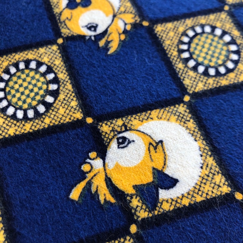柄ネル生地｛ 昭和レトロな小鳥さん ｝ | 祭・日本の良いモノ 〼