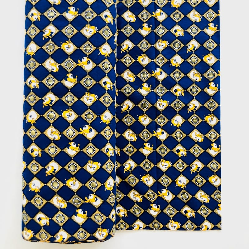 柄ネル生地｛ 昭和レトロな小鳥さん ｝ | 祭・日本の良いモノ 〼清水増〼