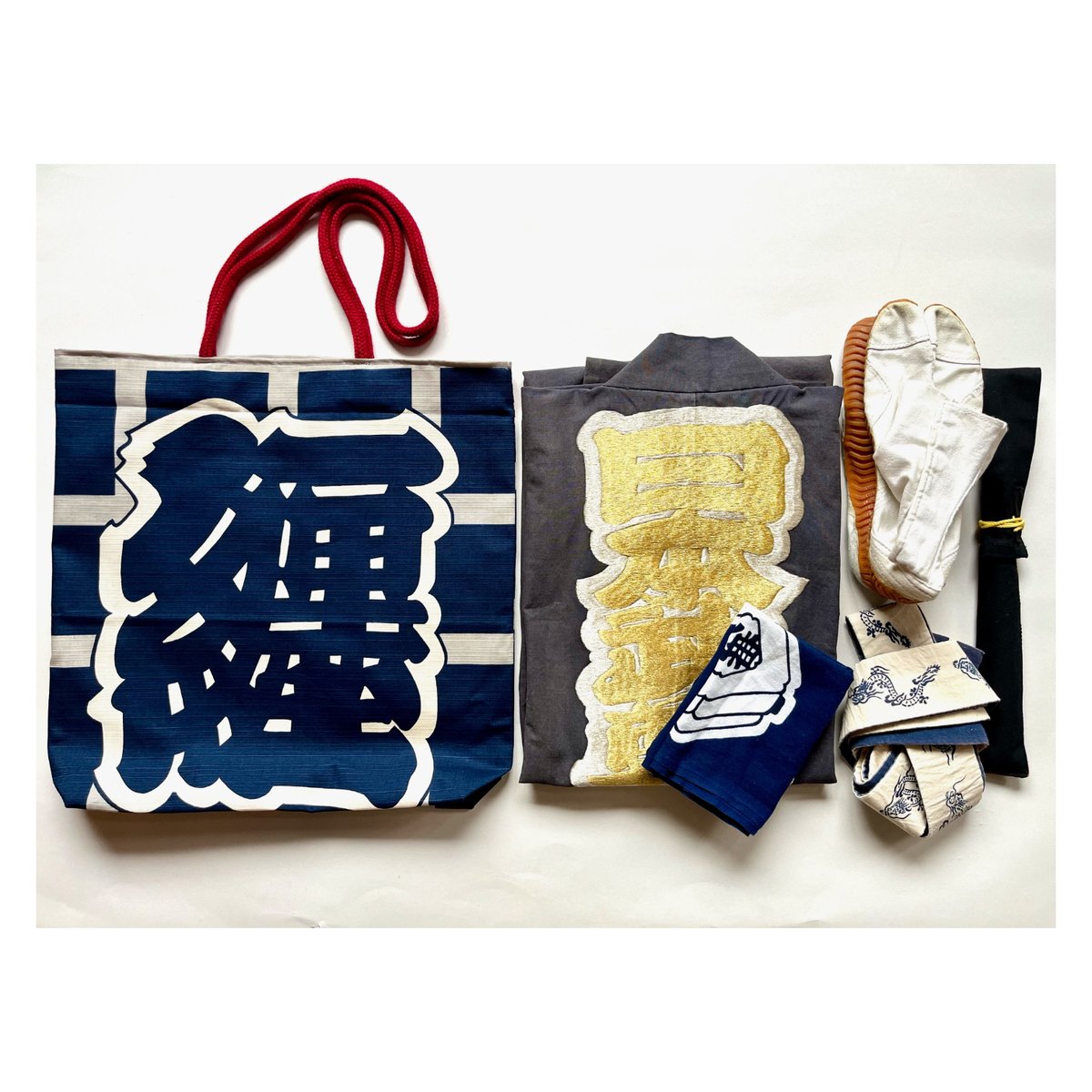 纏　半纏古布時代　トートバッグ 纏>トートバッグ (持ち手/紐) | 祭・日本の良いモノ 〼清水増〼