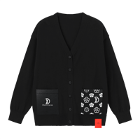 Leather Pocket Cardigan