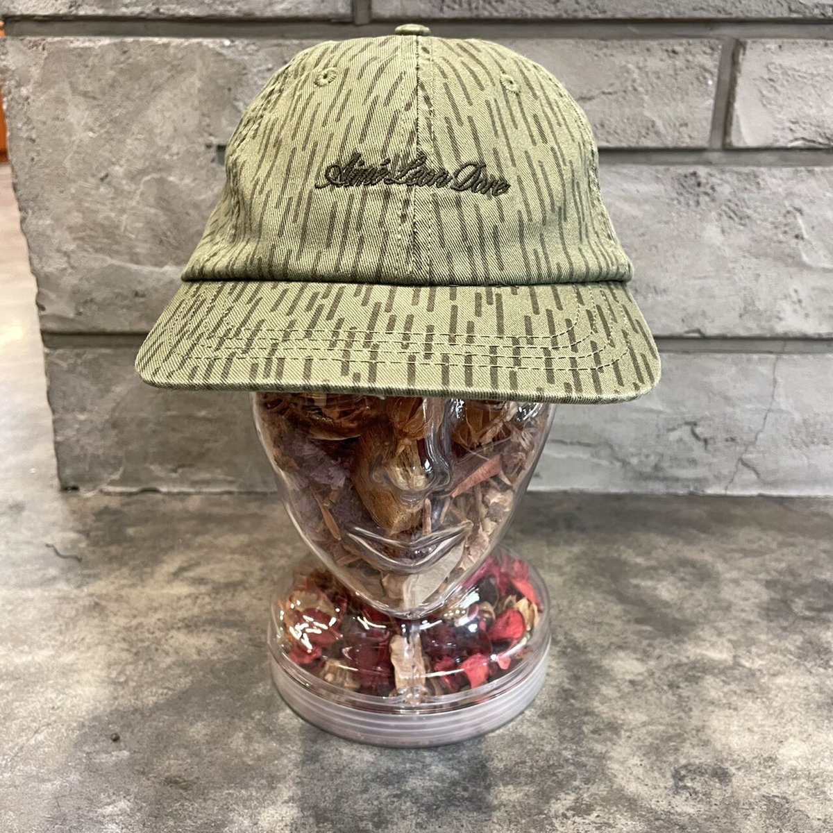 AIME LEON DORE 刺繍CAP KHAKI | GOOD CAP CLUB
