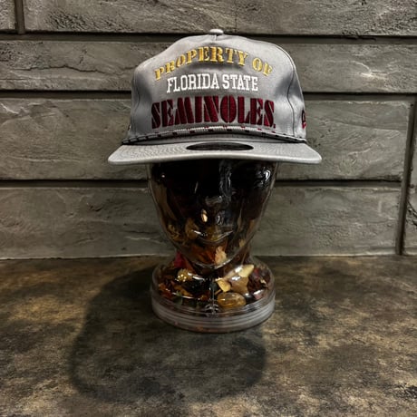 USA買付 NEW ERA FLORIDA STATE SEMINOLES “PROPERTY OF” THE GOLFER SNAPBACK CAP GRAY NEWERA-73