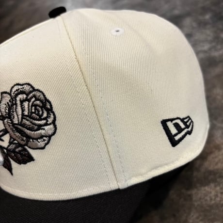 USA買付  New York Yankees Rose Embroidery Subway Series  – Ivory/Black　NEWERA -77