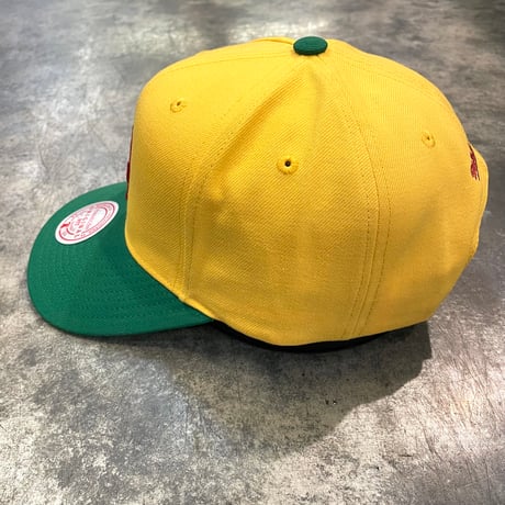 日本未発売モデル  Mitchell &Ness Los AngelesDodgers カーブバイザー YELLOW  M-11