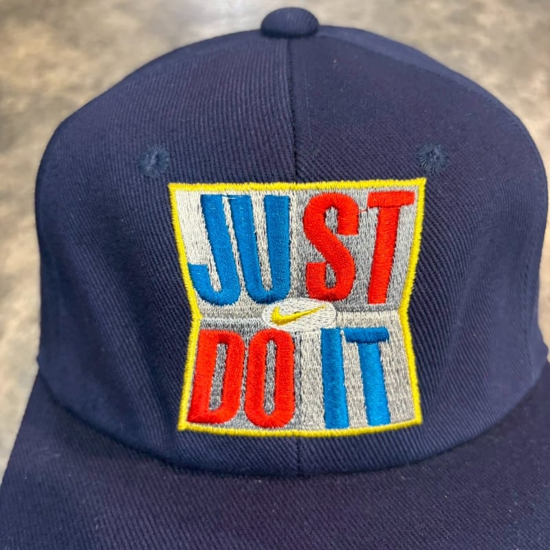 90's NIKE dead stock JUST DO IT LOGO NAVY N-17
