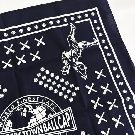 COOPERSTOWN BALL CAP MADE IN USA BASEBALL BANDANA - NAVY　B-01