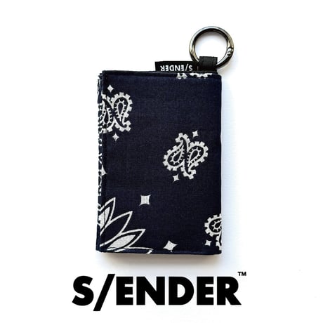 【7月中旬再入荷予定】S/ENDER - -"BANDANA" MULTI WALLET  <NAVY> SE-11