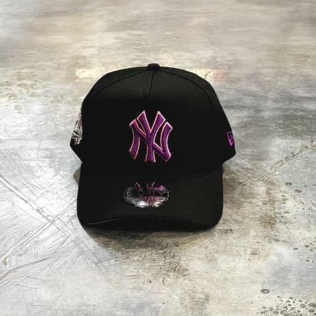 USA買付  NY Cooperstown Collection Purple Gradient Logo 9FORTY A-Frame  Cap Black/Pink 　NEWERA -86