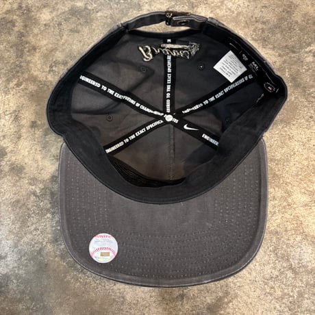 USA買付  Atlanta Braves Nike Monotone Pro Adjustable Hat - Anthracite N-186