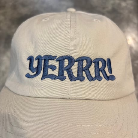 GC-YERRR! Cotton Cap L/XL  IVORY/SMOKY BLUE GC-16