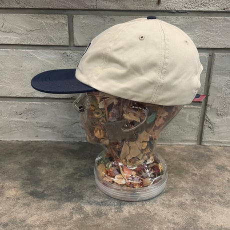 別注クーパーズタウンNYB_WASHED CAP (STONE/NAVY) USED 加工 C-65