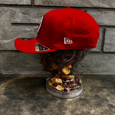 USA買付 NEW ERA Philadelphia Phillies Circle Patch 9SEVENTY Stretch-Snap Cap - Red   NEWERA-72