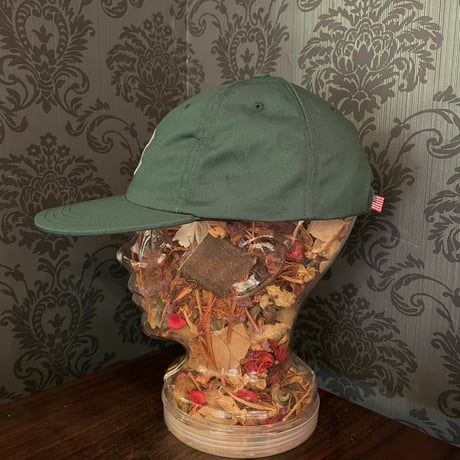 クーパーズタウン BRKN1955_WASHED CAP (GREEN) USED加工 C-27