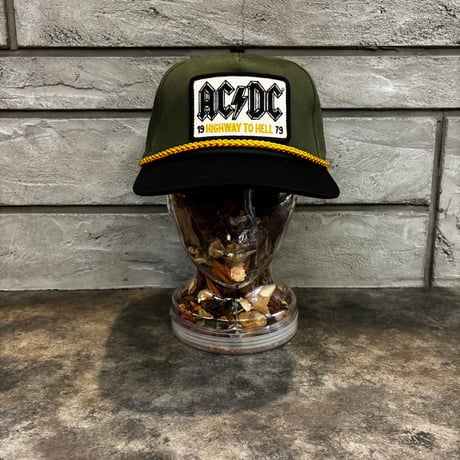 USA買付　merican Needle AC/DC HIGHWAY TO HELL Rope Cap Olive/Black AN-24