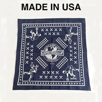 COOPERSTOWN BALL CAP MADE IN USA BASEBALL BANDANA - NAVY　B-01