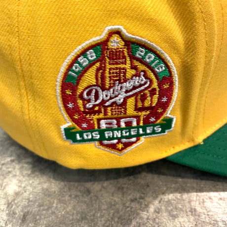 日本未発売モデル  Mitchell &Ness Los AngelesDodgers カーブバイザー YELLOW  M-11