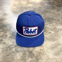 USA買付 Pabst Blue Ribbon Adjustable Golfer Hat with Rope - Blue　US-51