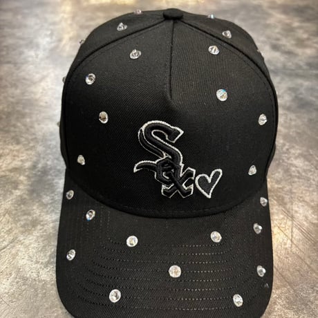 USA買付 NEW ERA Chicago White Sox Crystal Heart Edition Black  9FORTY A-Frame  NEWERA-66