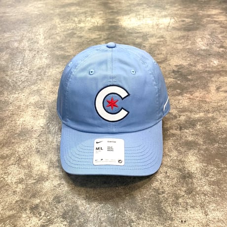 日本未発売モデル NIKE× Chicago Cubs Light Blue City Connect Club Adjustable Hat N-79