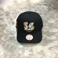 USA買付  LAFC Mitchell & Ness Playmaker Pro Pinch Snapback Hat - Black    M-30