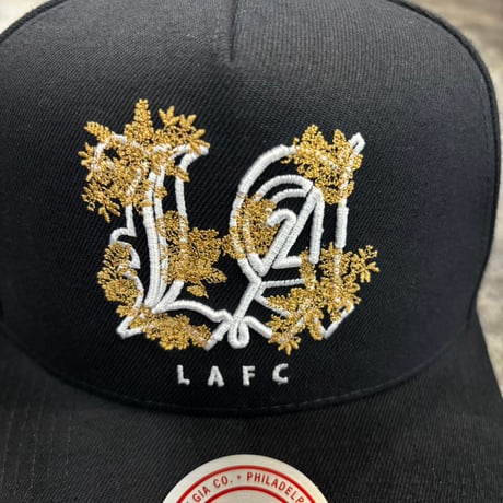 USA買付  LAFC Mitchell & Ness Playmaker Pro Pinch Snapback Hat - Black    M-30