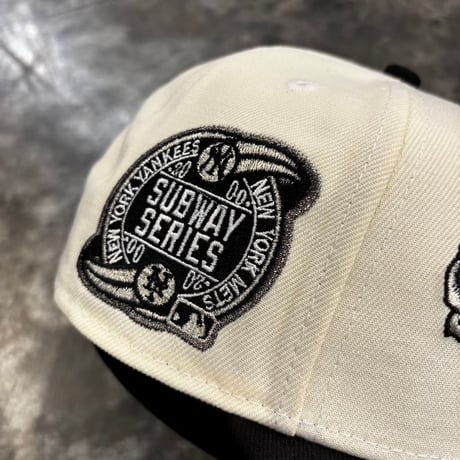USA買付  New York Yankees Rose Embroidery Subway Series  – Ivory/Black　NEWERA -77