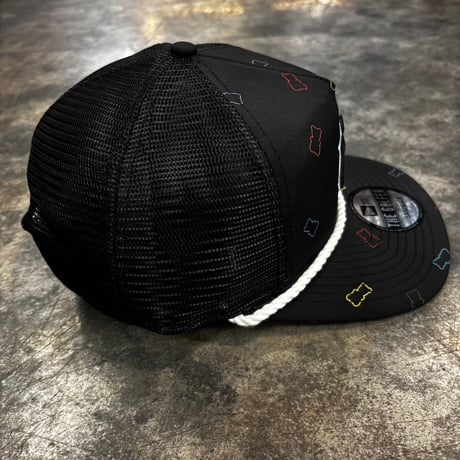 USA買付  NEW YORK YANKEES GUMMY GOLFER TRUCKER CAP BLACK　NEWERA -91