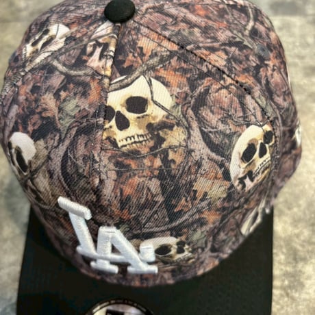 USA買付　Los Angeles Dodgers 'Camo Skulls' 9FORTY A-Frame Snapback NEWERA -18