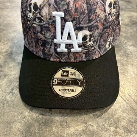 USA買付　Los Angeles Dodgers 'Camo Skulls' 9FORTY A-Frame Snapback NEWERA -18