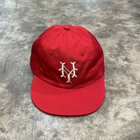 クーパーズタウン NYCC1947_WASHED CAP (RED) USED加工 C-26