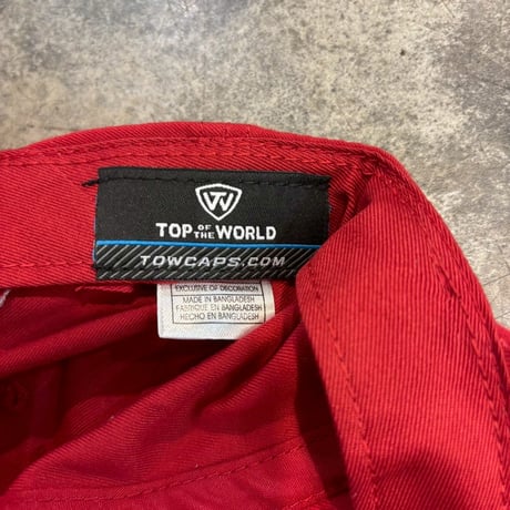 USA買付　Oklahoma Sooners Top of the World Staple Adjustable Hat - RED　US-27