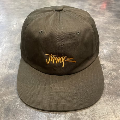 JIMMY’Z  Script 90's Logo cotton cap  /KHAKI