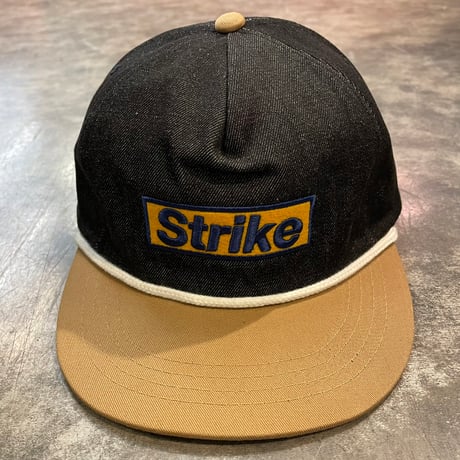 HOMERUN 5PANEL strike cap BLACKDENIMU/BEIGE