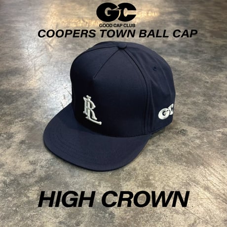 別注 クーパーズタウン HIGH CROWN×GOOD CAP CLUB LRS21 CAP(NAVY) C-109