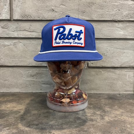 USA買付 Pabst Blue Ribbon Adjustable Golfer Hat with Rope - Blue　US-51