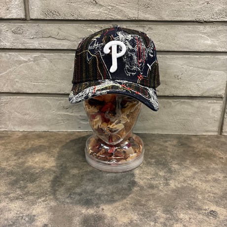 USA買付 Philadelphia Phillies 'Running Stitch' 9FORTY A-Frame Snapback NEWERA -27