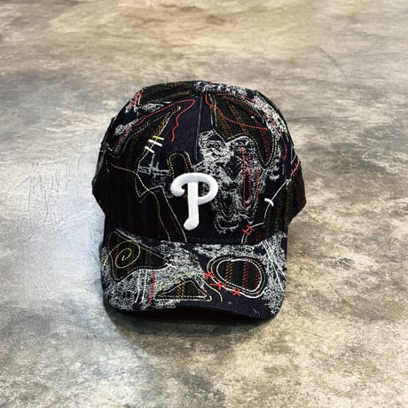 USA買付 Philadelphia Phillies 'Running Stitch' 9FORTY A-Frame Snapback NEWERA -27