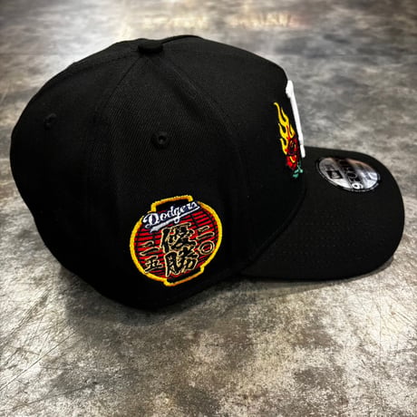 USA買付　Los Angeles Dodgers Flaming Rose 9FORTY A-Frame  Japanese Lantern Side Patch 　NEWERA -84