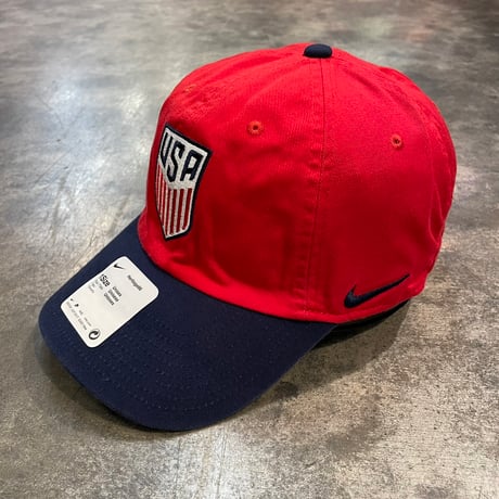 USA限定　USMNT Nike Campus Adjustable Hat - Red/Navy N-44